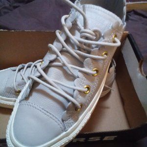 Gray Leather CONVERSE